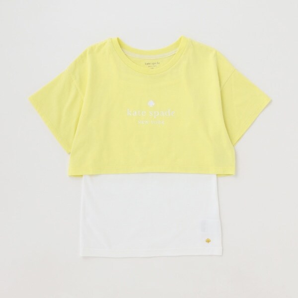 ガールズ レイヤードロゴTシャツ