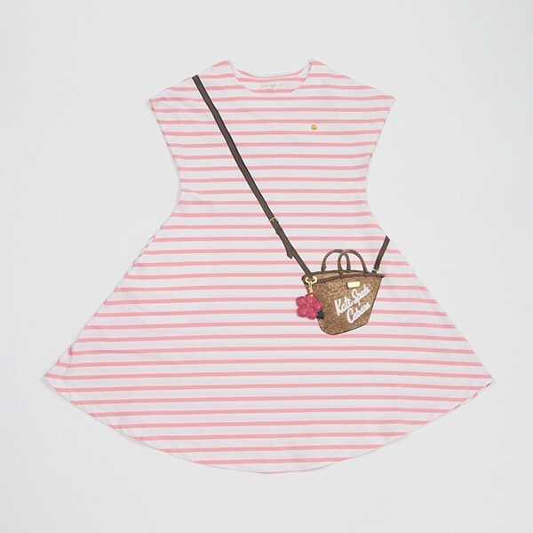 ガールズ トロンプルイユストローバスケットワンピース