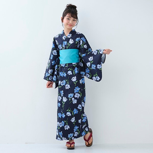 ガールズ フローラル浴衣