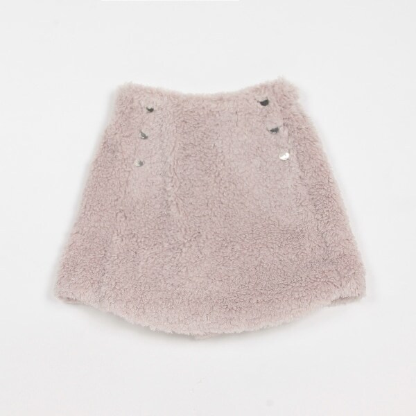 ガールズ ボアキュロットスカート