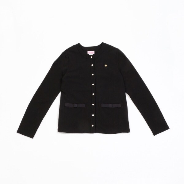 ガールズ フロントボタンカーディガン