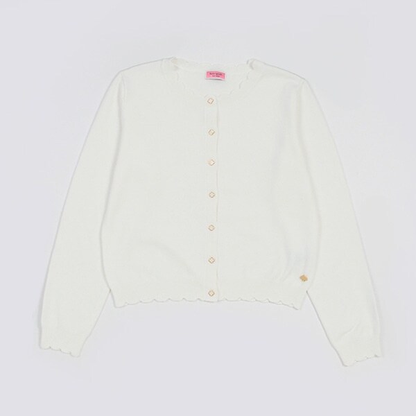 ガールズ スカラップカーディガン