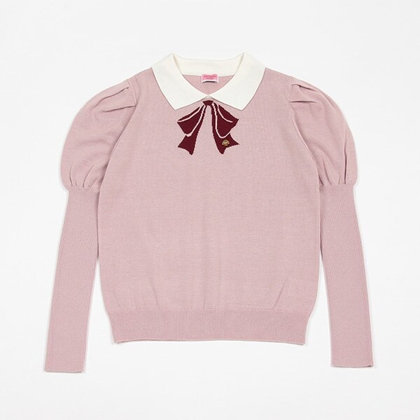 ガールズ 衿つきボウセーター