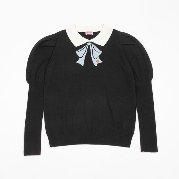 ガールズ 衿つきボウセーター