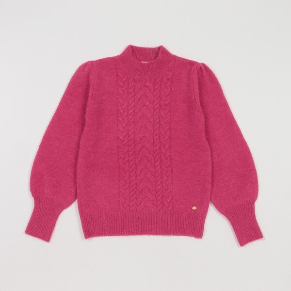 ガールズ ケーブルセーター