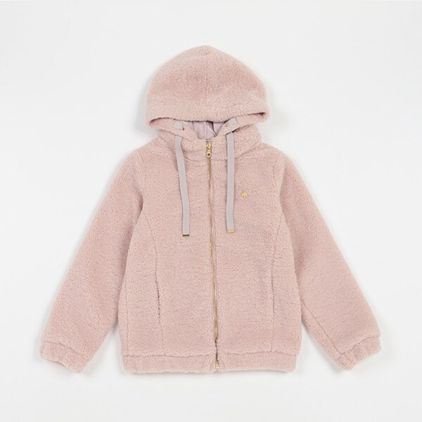 ガールズ フェイクファーパーカ