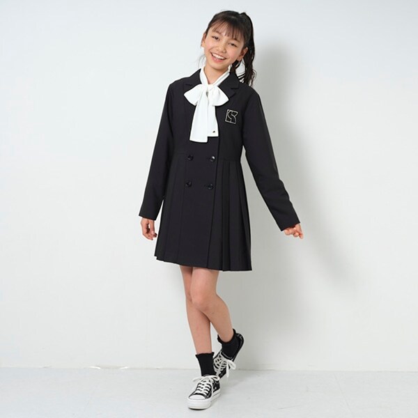 ガールズ ジャケットワンピース&パンツセット