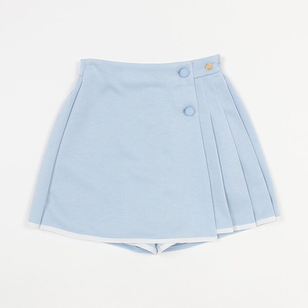 ガールズ ダブルニットラップキュロットスカート