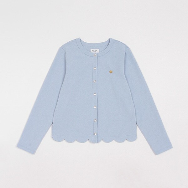 ガールズ スカラップカーディガン