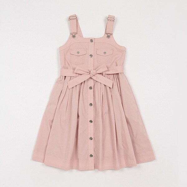 ガールズ 前開きジャンパースカート