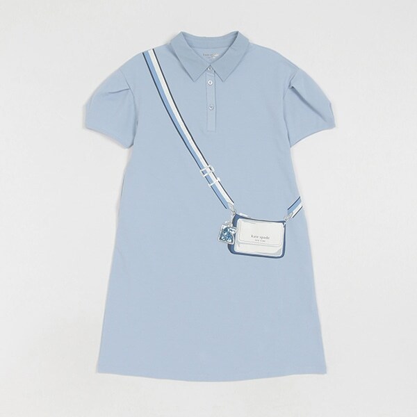 ガールズ トロンプルイユクロスボディワンピース