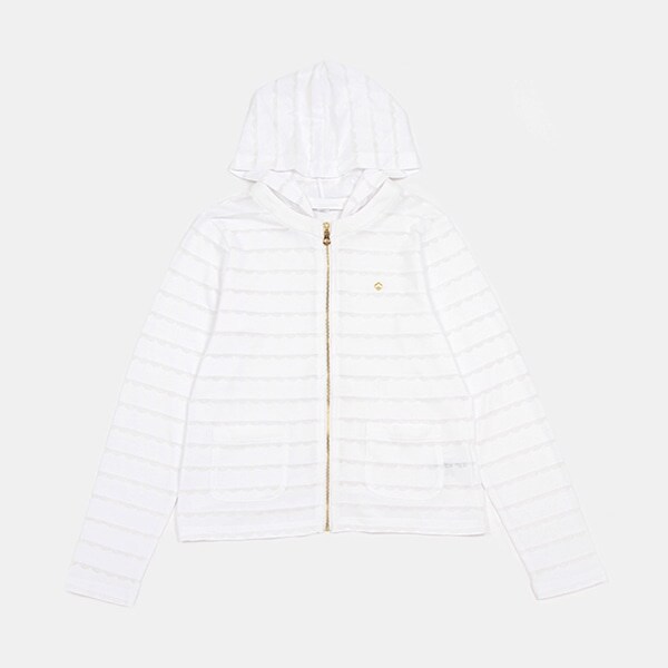 ガールズ スカラップオパールパーカ