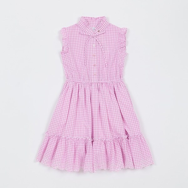 ガールズ ギンガムワンピース