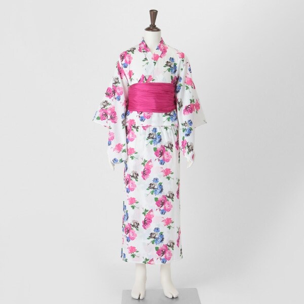 ガールズ ブルーミングフラワー浴衣