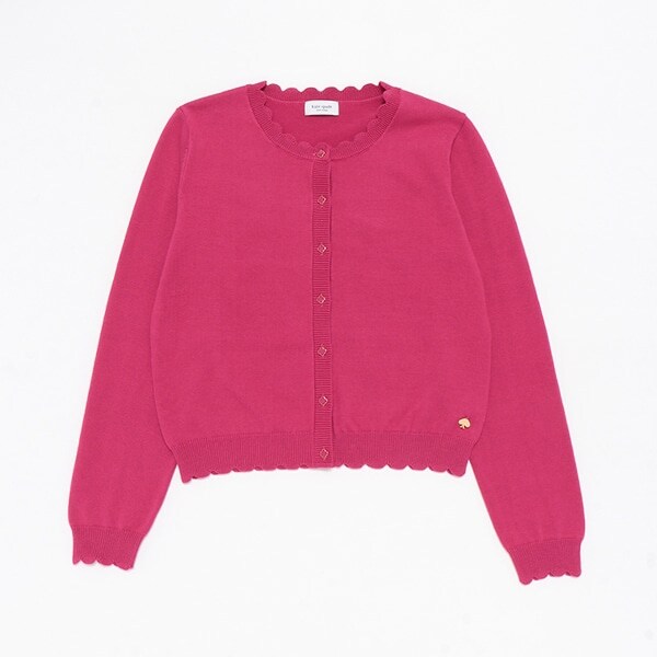 ガールズ スカラップカーディガン
