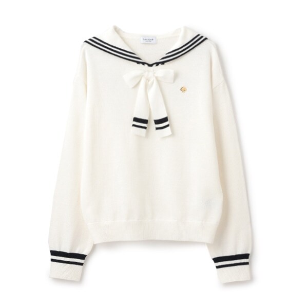 ガールズ セーラーカラーニット