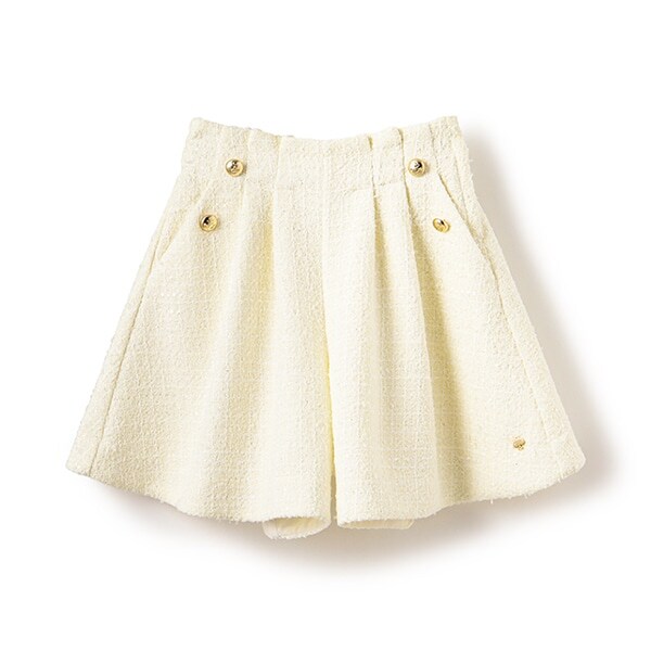 ガールズ ツイードキュロットスカート