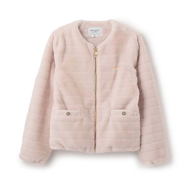 ガールズ フェイクファーブルゾン