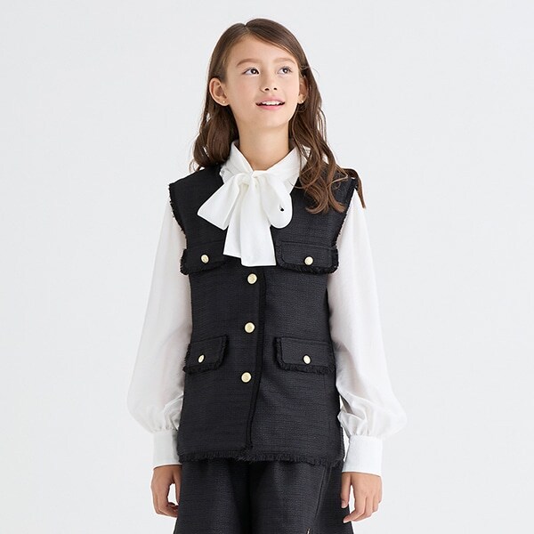 ガールズ ボウタイブラウス