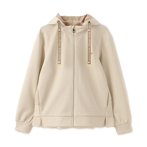 ガールズ ラメダンボールニットパーカ