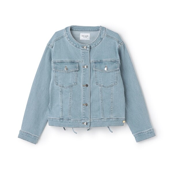 ガールズ レースアップデニムジャケット