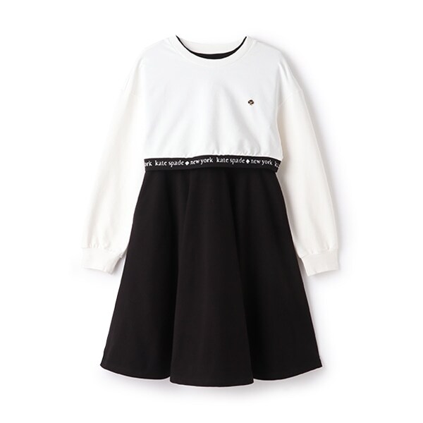 ガールズ クロップドトップス&ワンピースセット