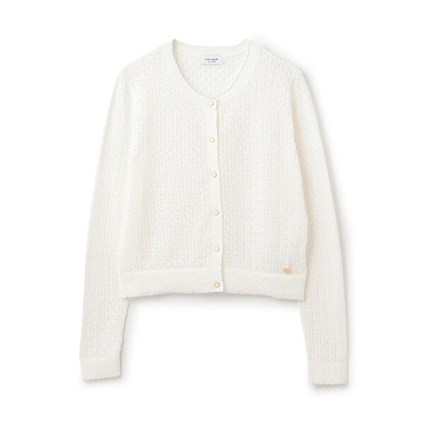 ガールズ アイレットカーディガン