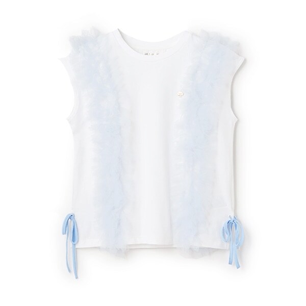 ガールズ チュールフリルTシャツ