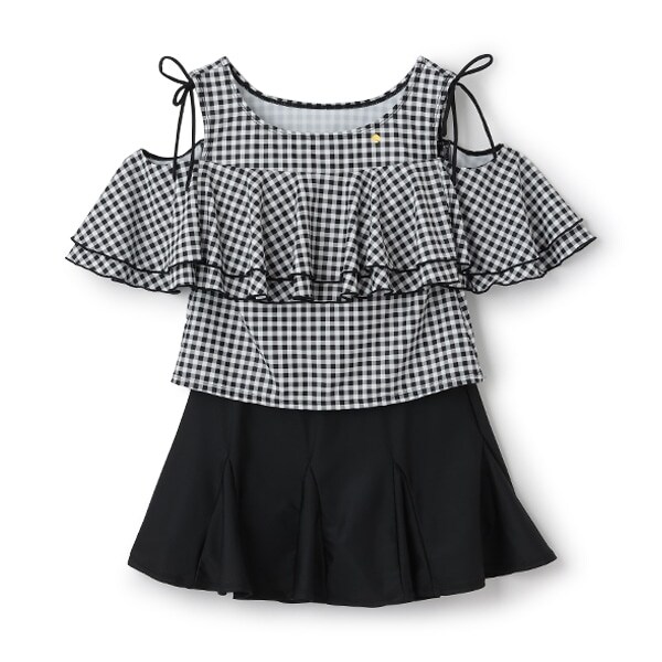 【SWIM】ガールズ ギンガムスイムウェア