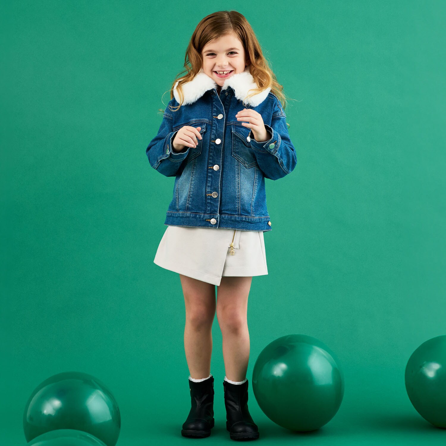 ジップキュロットスカート