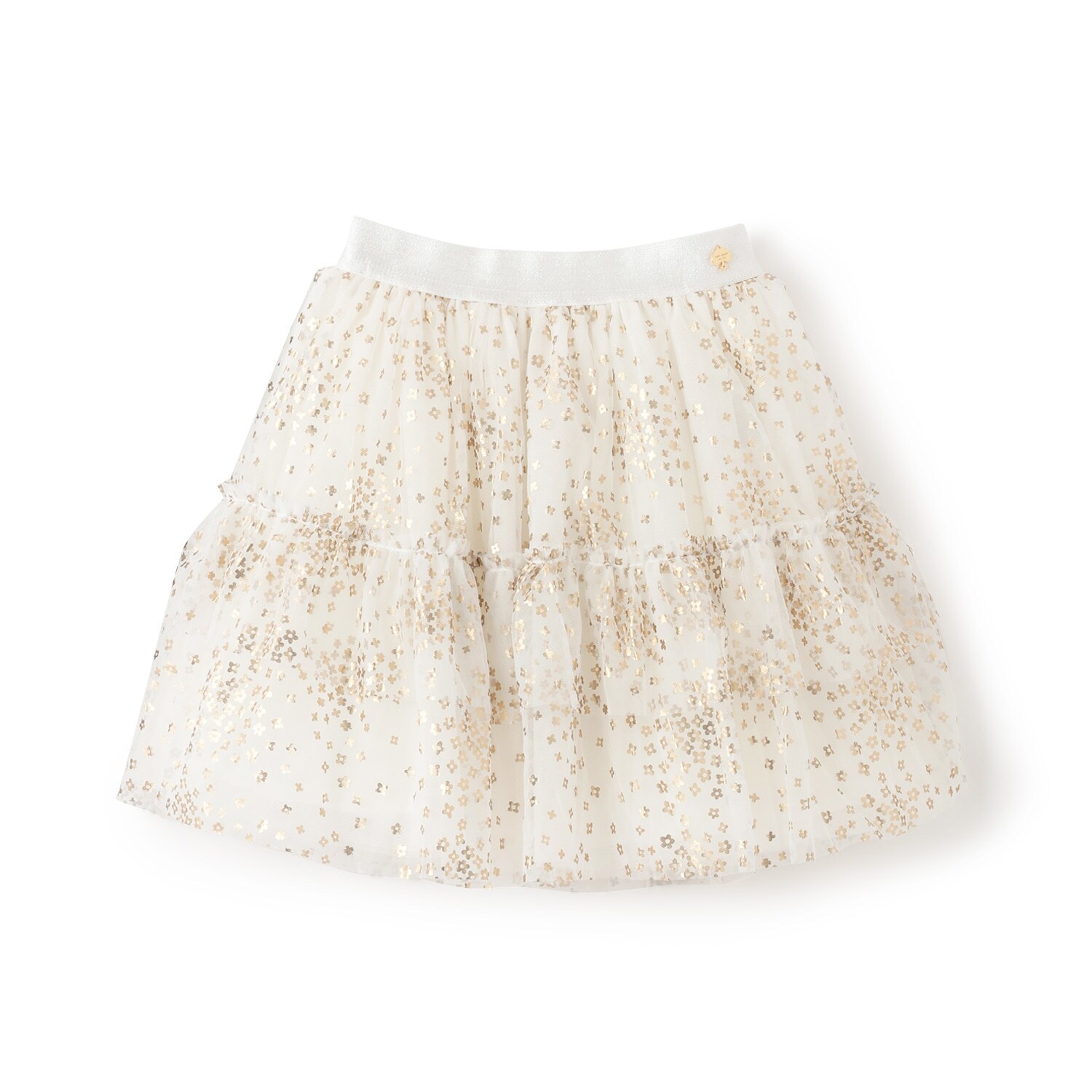 フラワードットチュールスカート