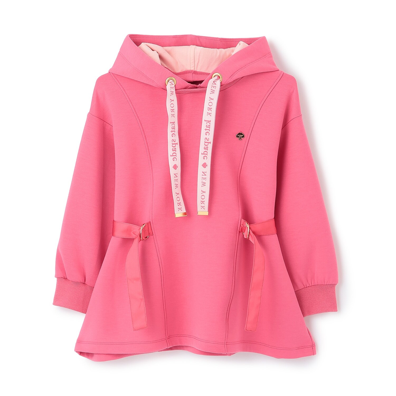 サイドベルトロングフーディ