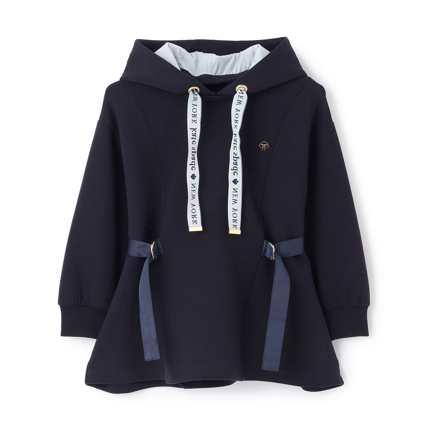 サイドベルトロングフーディ