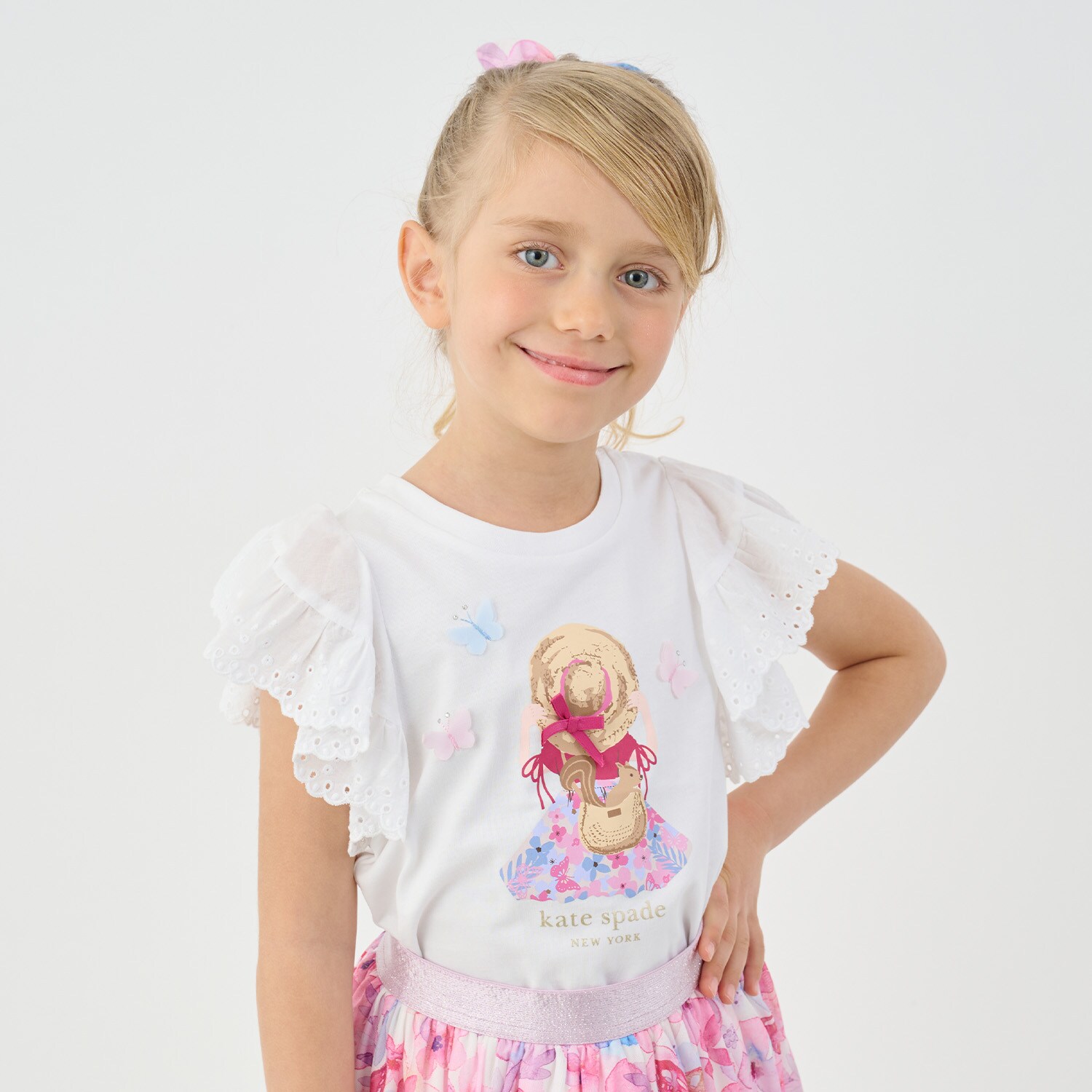 ガールインストローハットTシャツ