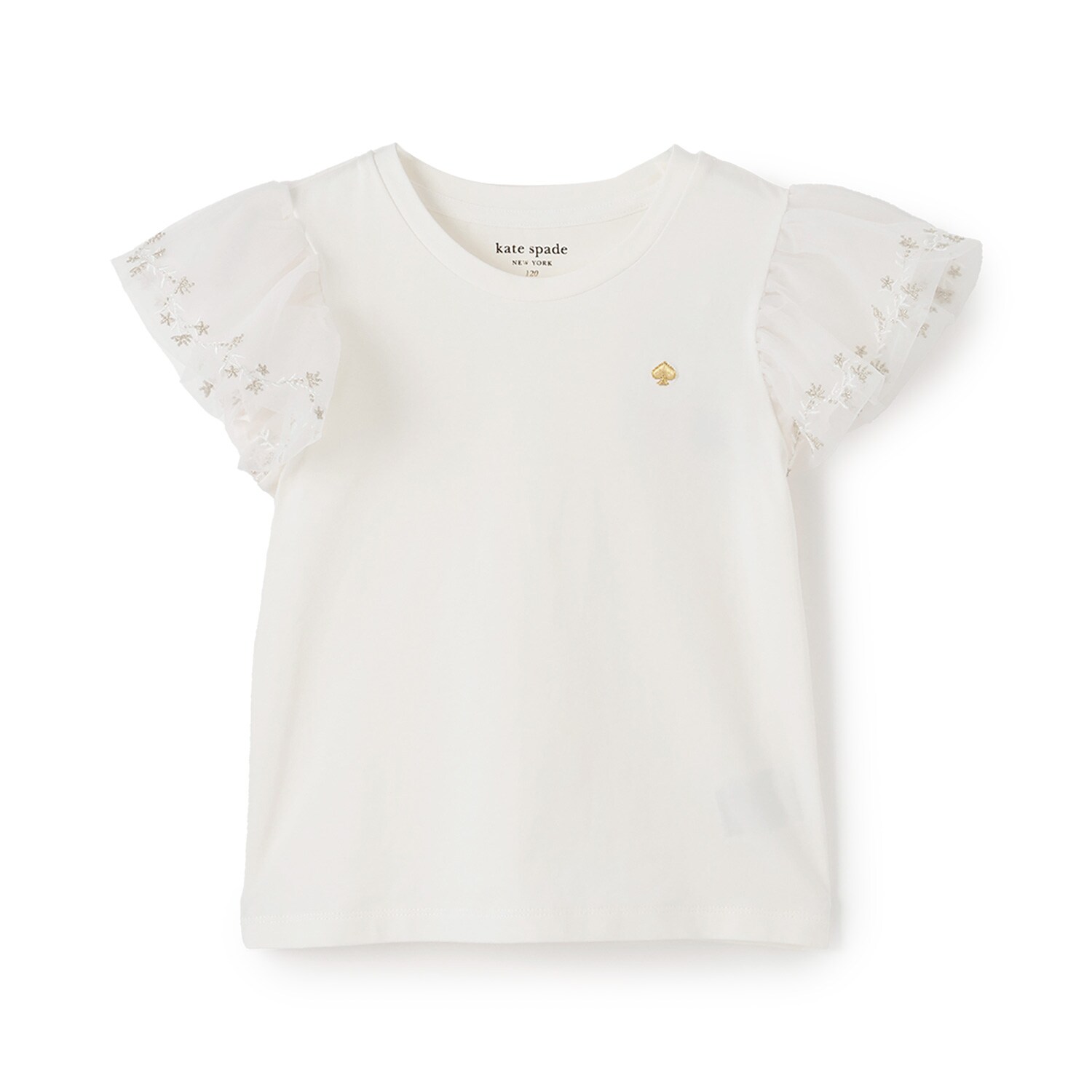 チュールスリーブTシャツ