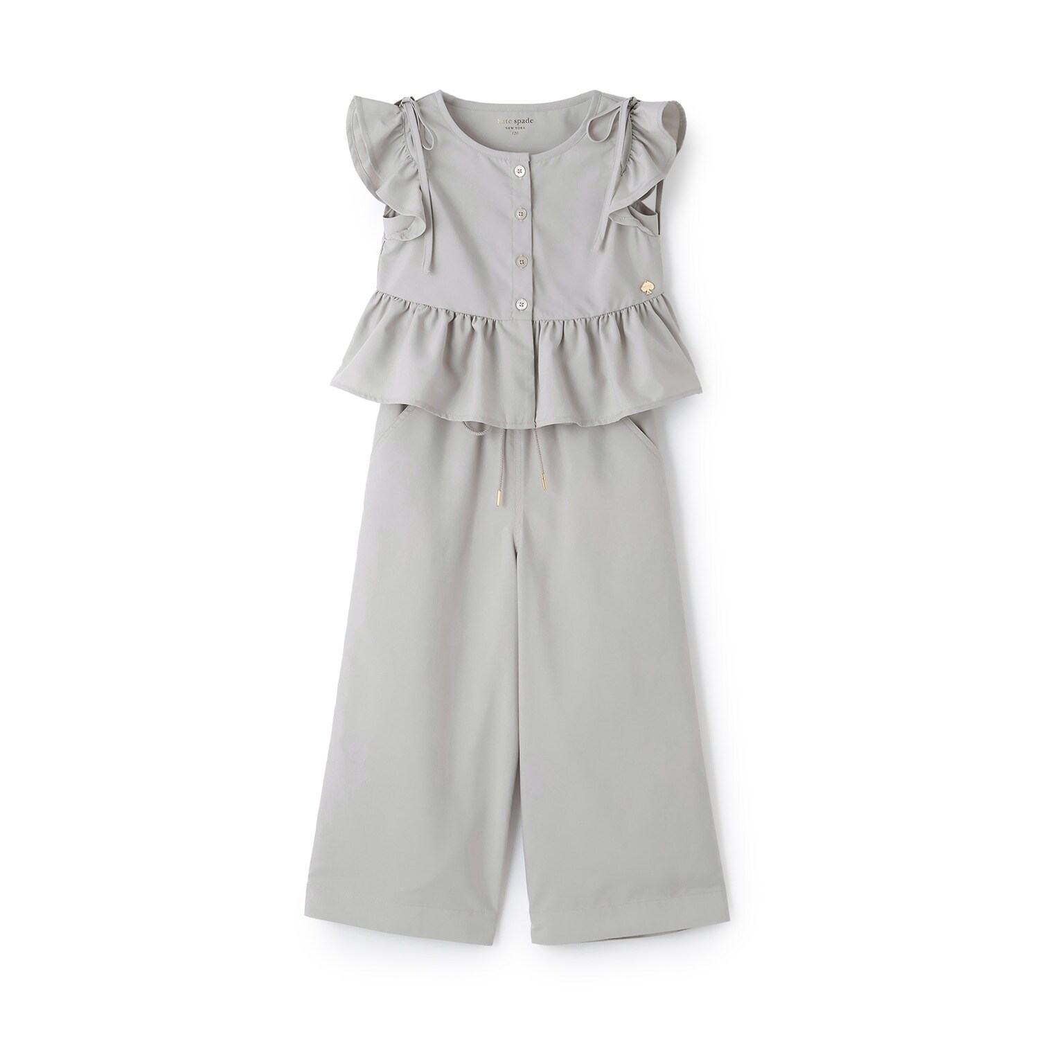 ペプラムトップス＆パンツセット