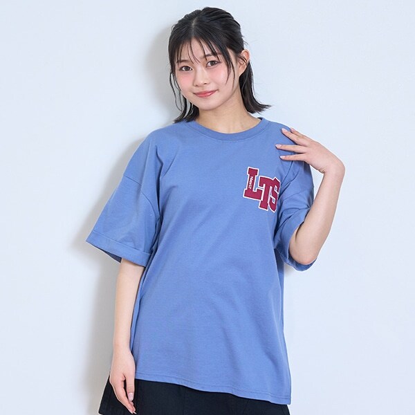 【7days】【綿100％】レタードロゴBIGTシャツ