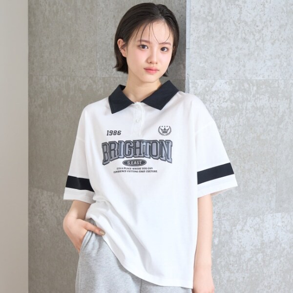 【7days】【接触冷感/ひんやり】ルーズポロシャツ