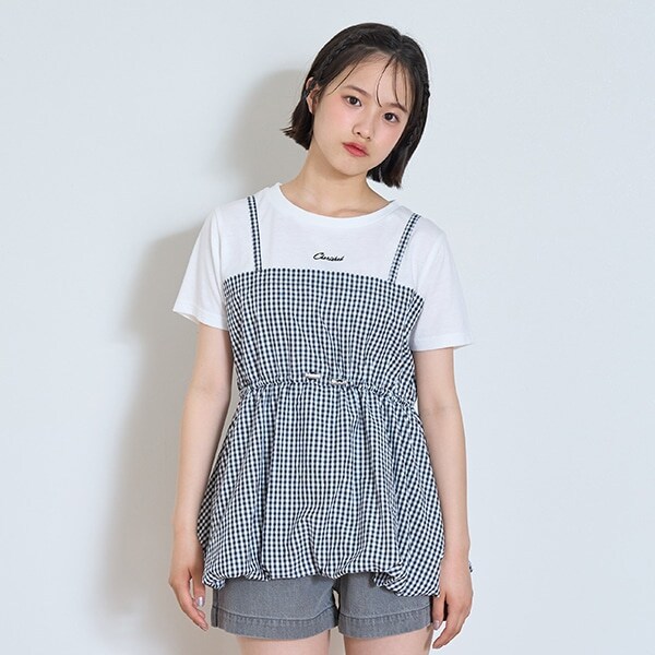 【7days】バルーンキャミドッキングTシャツ