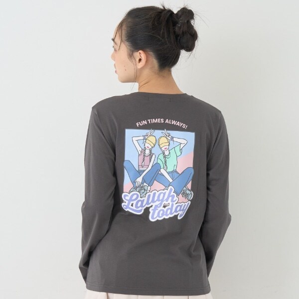 【7days】バックガールロンT