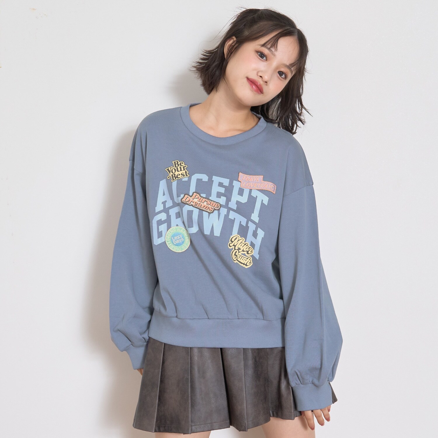 【7days】ロゴワッペントレーナー