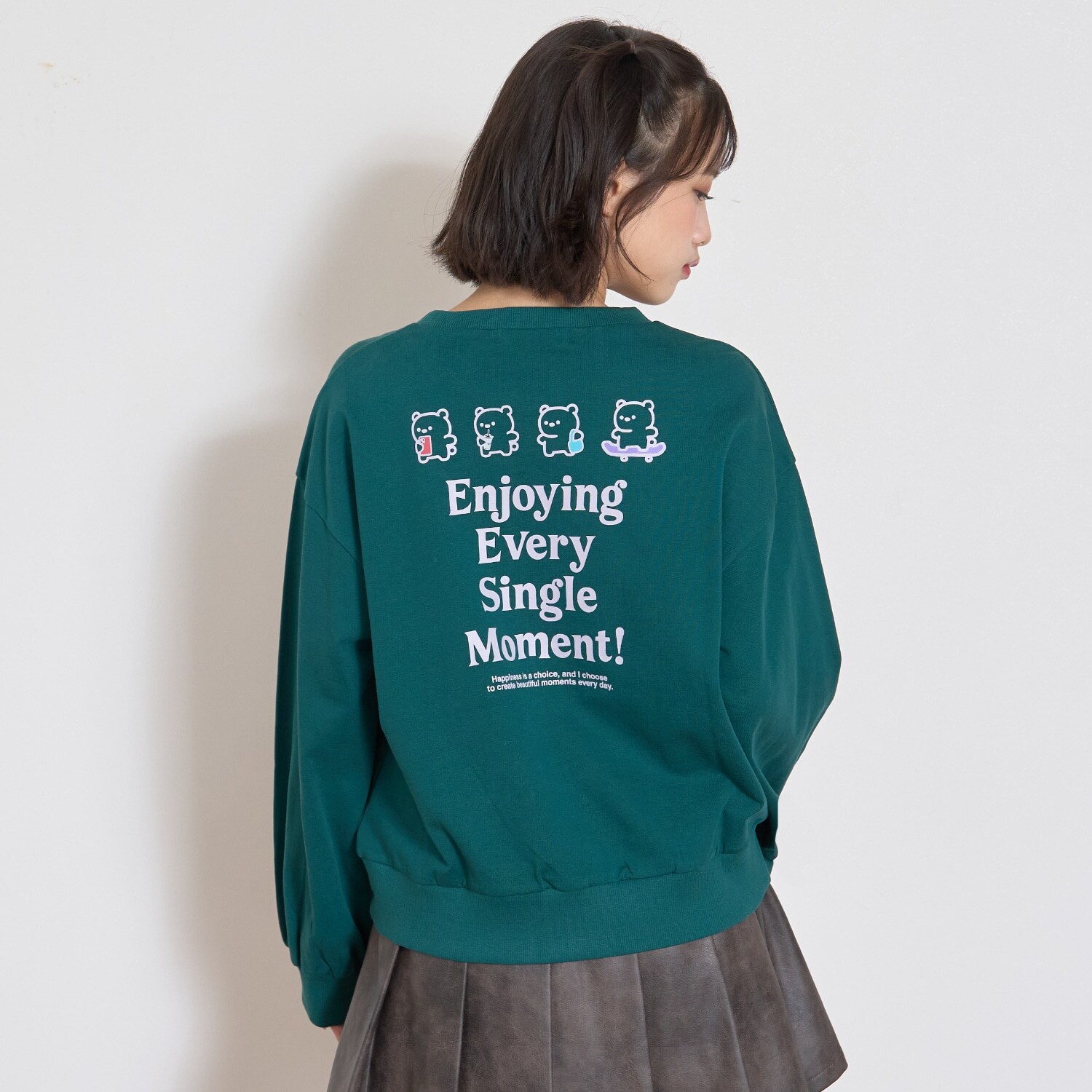 【7days】クマモチーフトレーナー