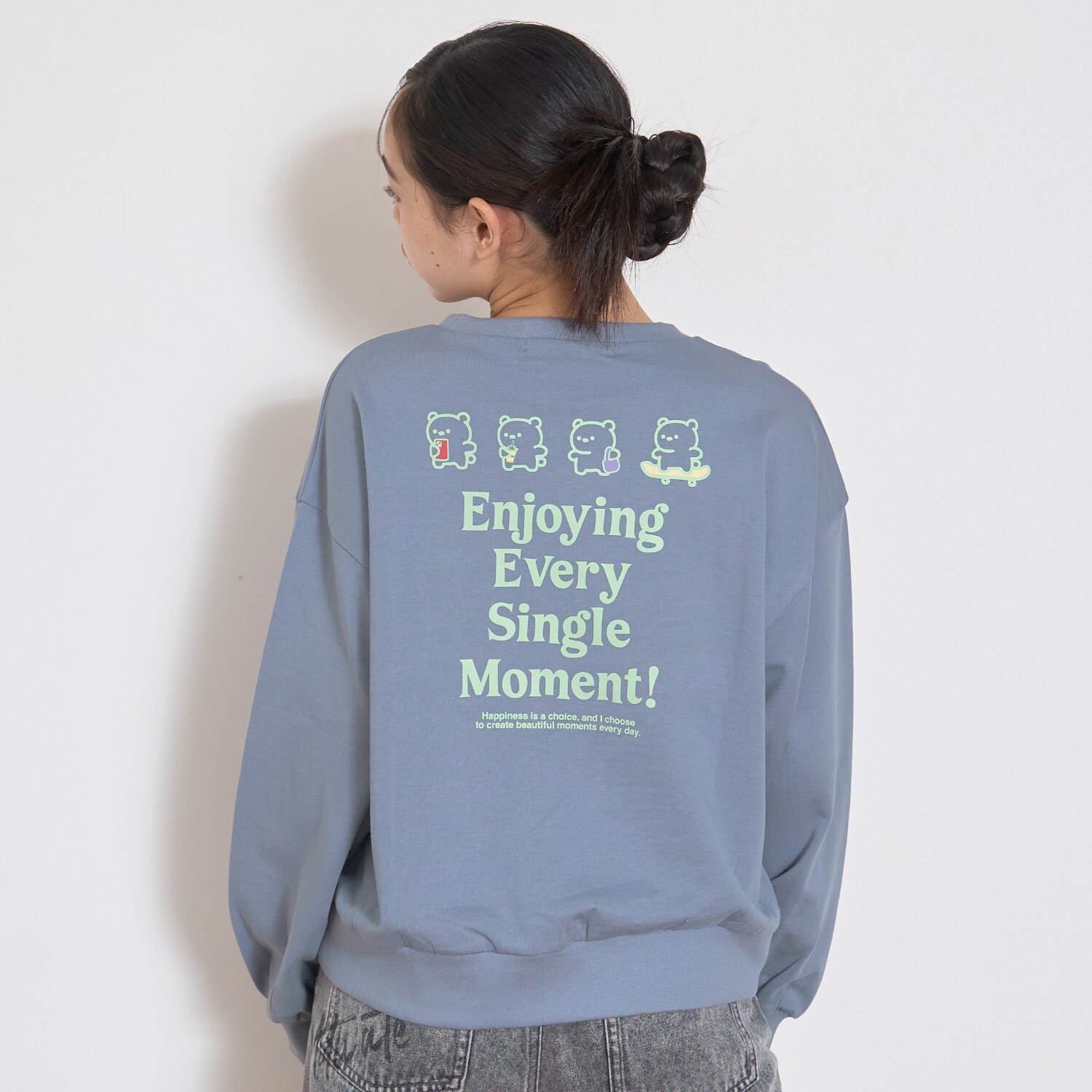 【7days】クマモチーフトレーナー