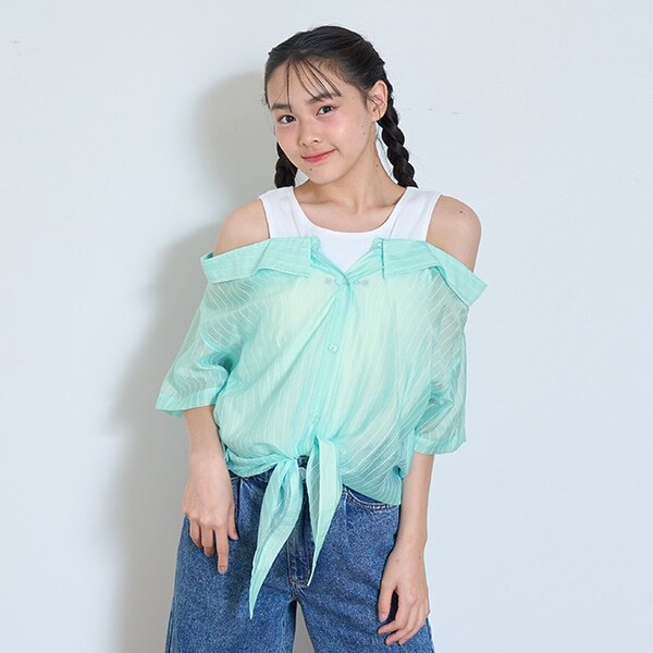 【7days】レイヤードドッキングシャツ