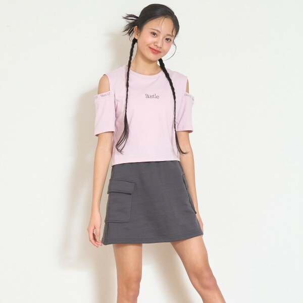 【7days】【接触冷感/ひんやり】肩あきT セット