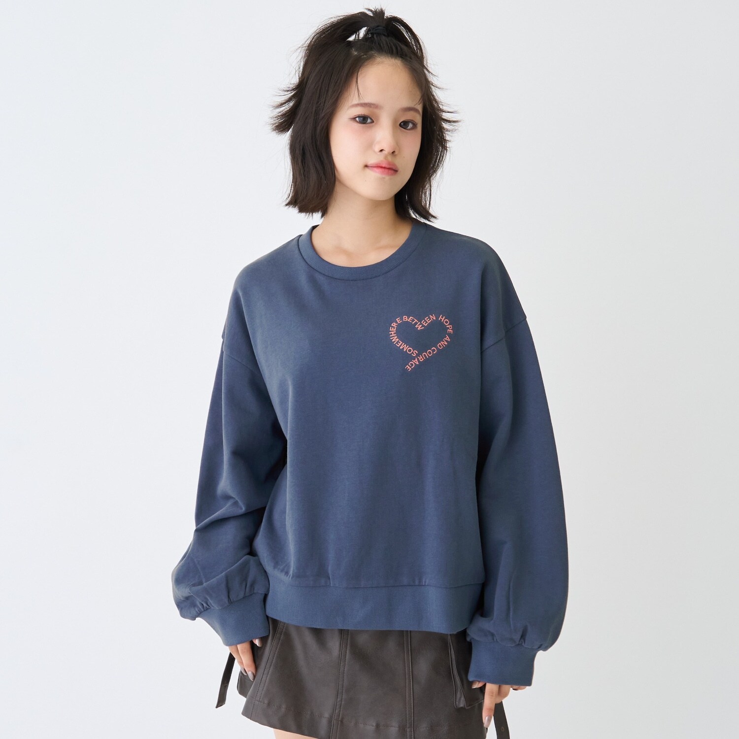 【7days】ロゴハートトレーナー