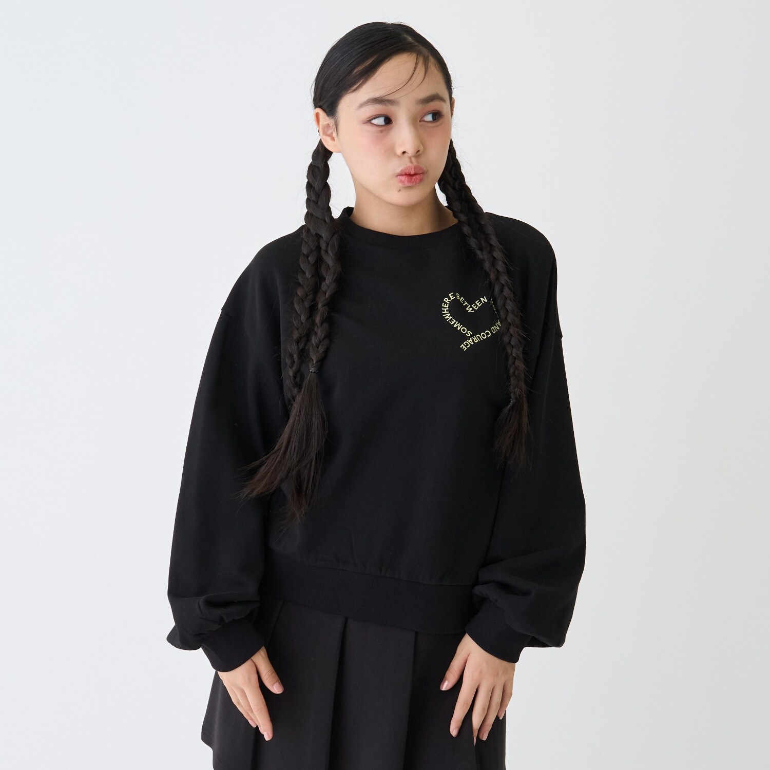 【7days】ロゴハートトレーナー