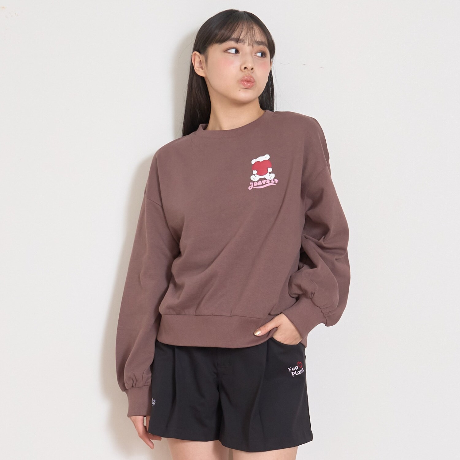 【7days】クマハートトレーナー