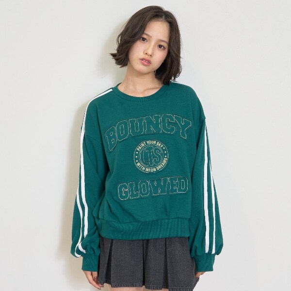 【7days】袖ライントレーナー