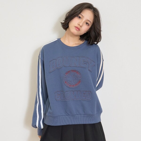 【7days】袖ライントレーナー